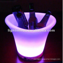 2012 Hot sale color change led flashing ice bucket